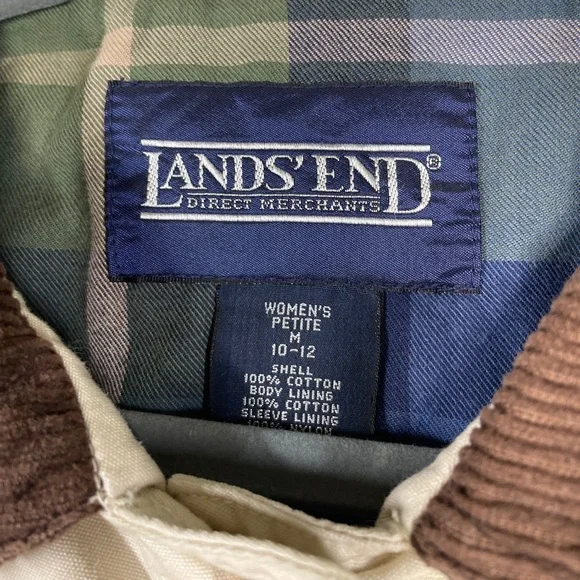 Vintage Lands' End Utility Barn Chore Coat Petite - Picture 3 of 10